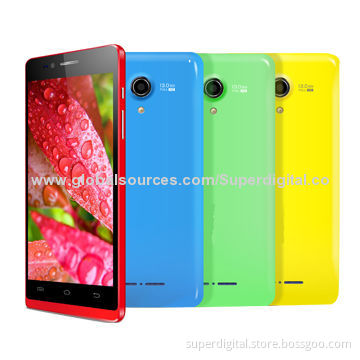 3G Smartphones, Android 4.2.2 OS/MT6572 Dual-core, 4.5-inch QHD IPS Display, 0.3 + 5MP, 512MB + 4GB